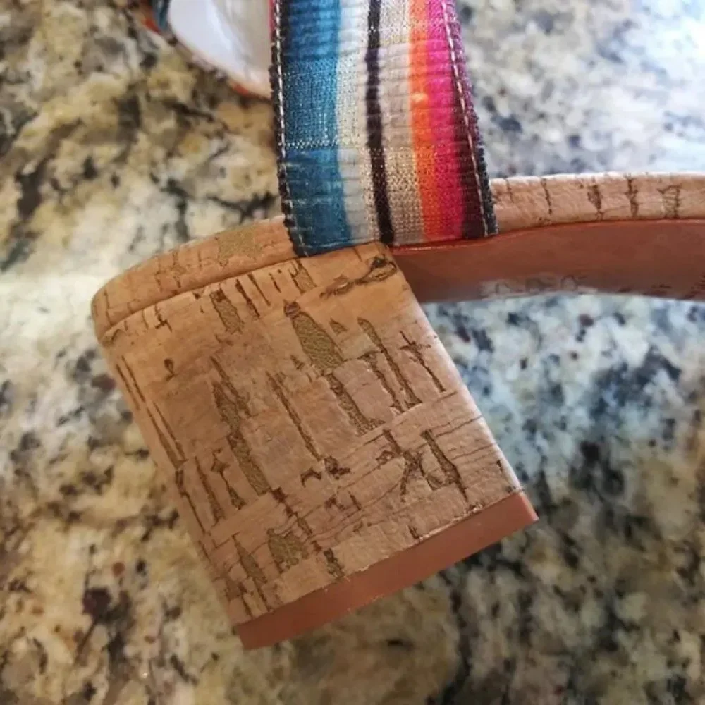 Schutz Rainbow Block Heel